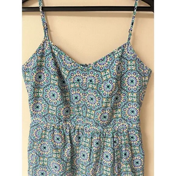 J Crew Factory Womens Fully Lined Summer Casual Slip Dress with pockets Green Pu - Picture 7 of 8